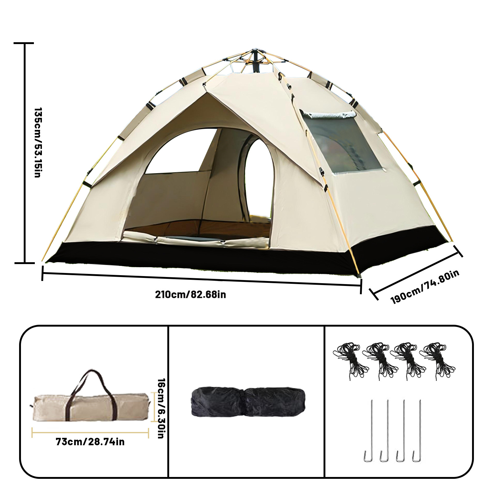 Outdoor Camping Automatic Quick Opening Tent - Automatyczny namiot szybkiego rozkładania na zewnątrz,