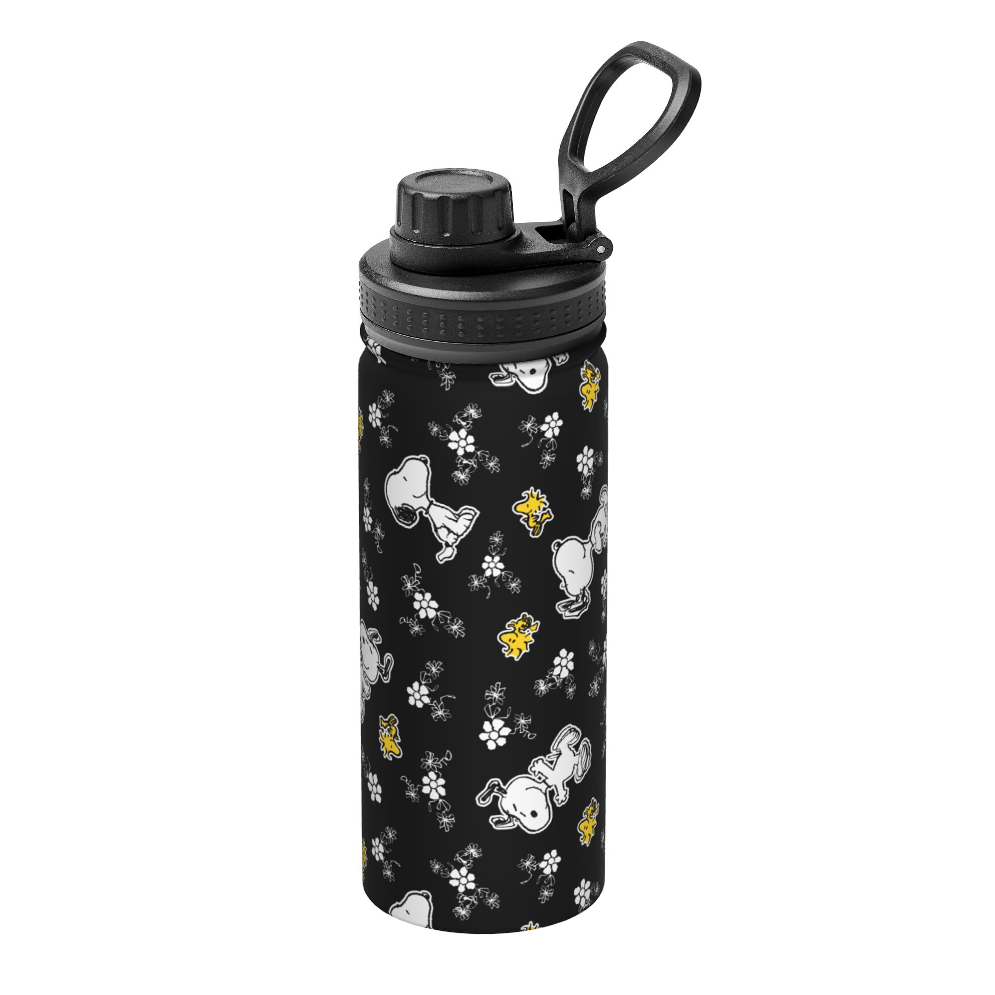Vacuum Insulated Flask - S-Dog-Snoopies Cartoon Fun Flowers 18OZ Sportowa