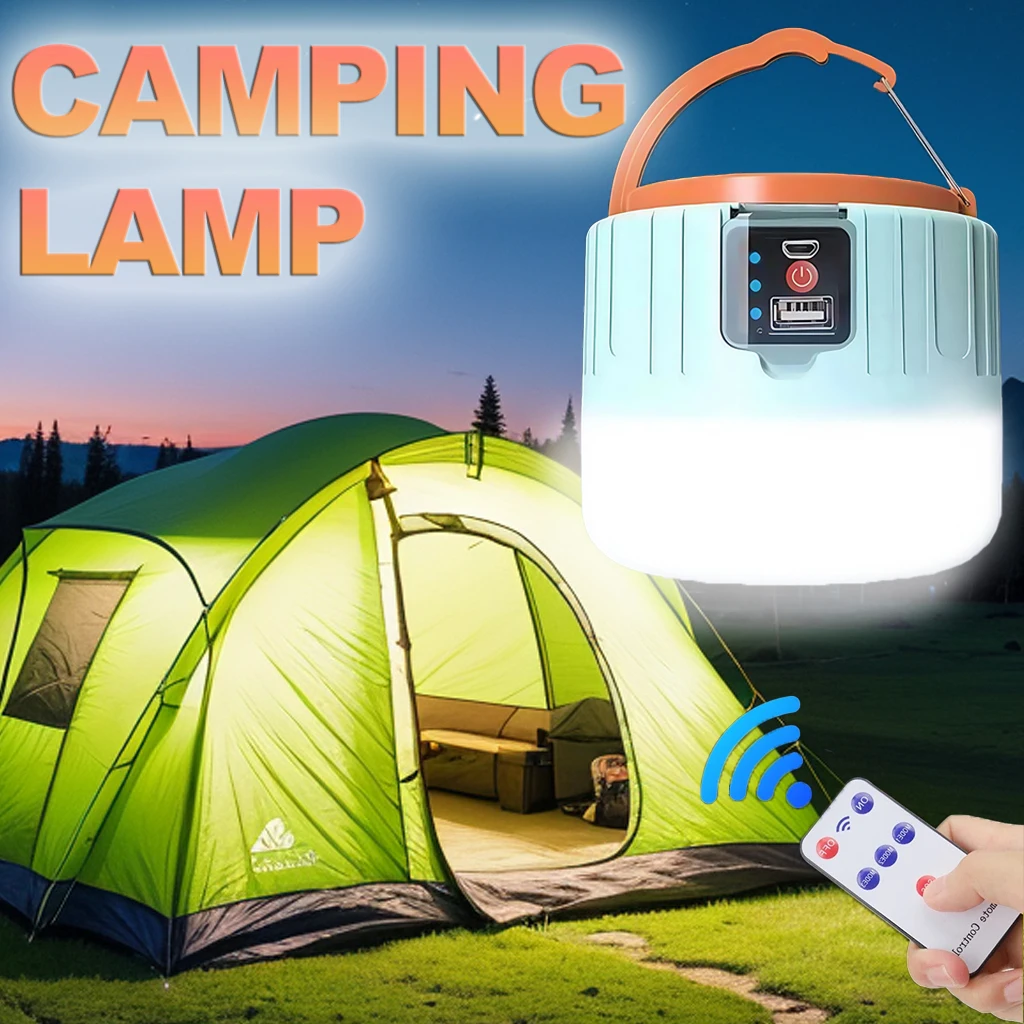 Outdoor Camping Lantern - Solarna latarnia kempingowa, ładowalna, przenośna lampa