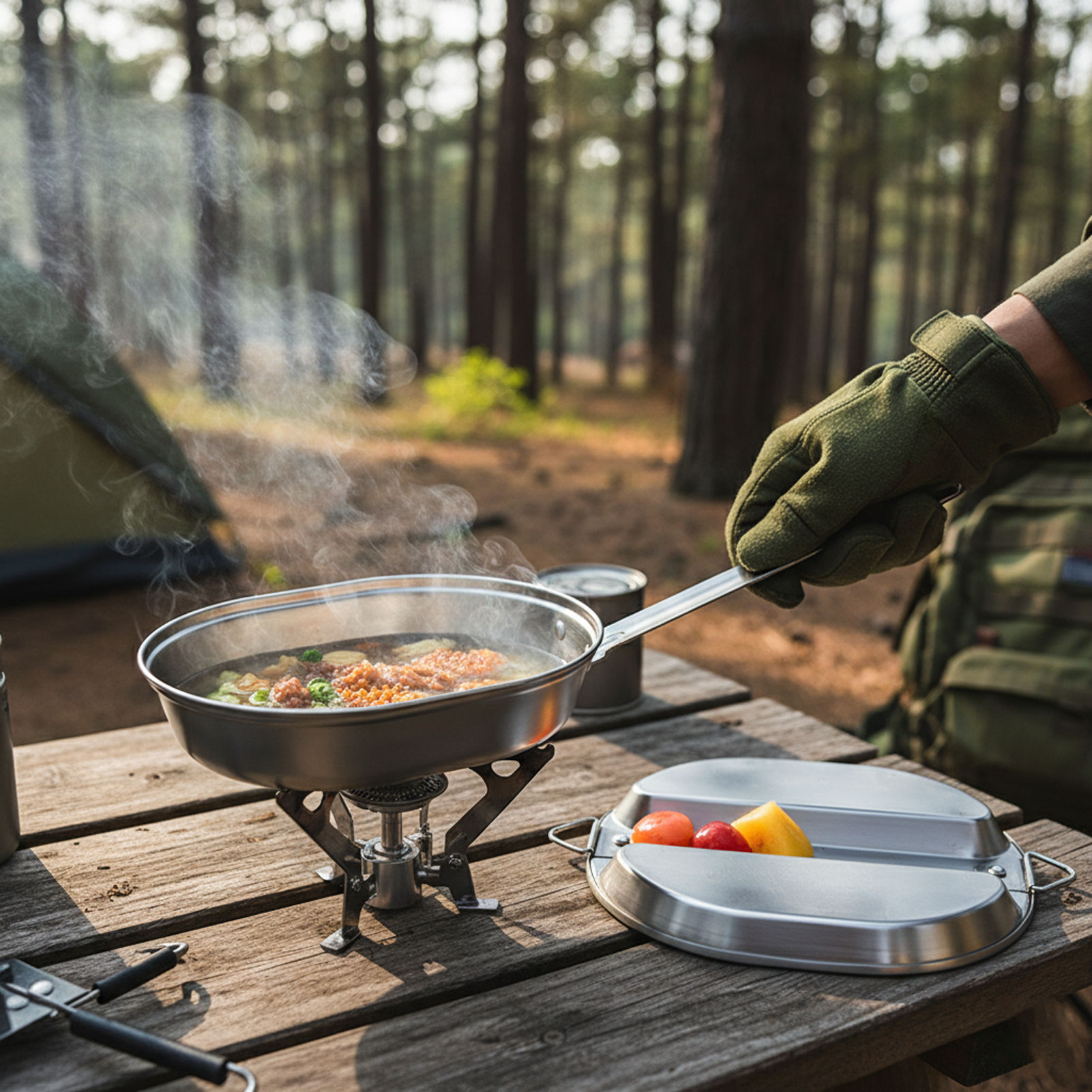 Outdoor Camping Meals - Pojemnik na posiłki kempingowe, lunchbox ze