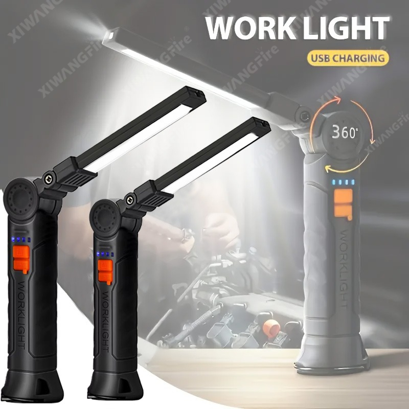 Outdoor Camping Lights - Akumulatorowa latarka LED z magnesem i