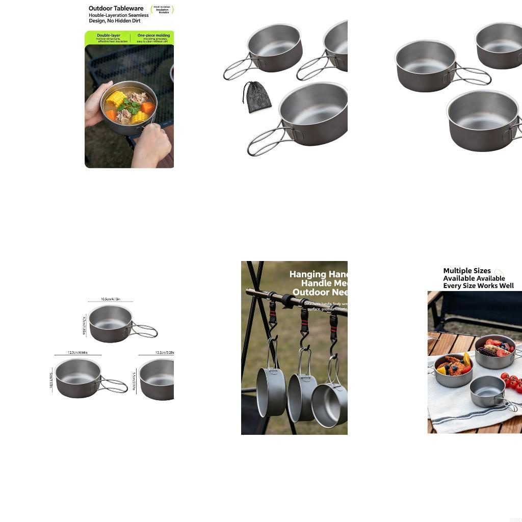 Outdoor Camping Meals - Metalowa miska do gotowania obozowego z