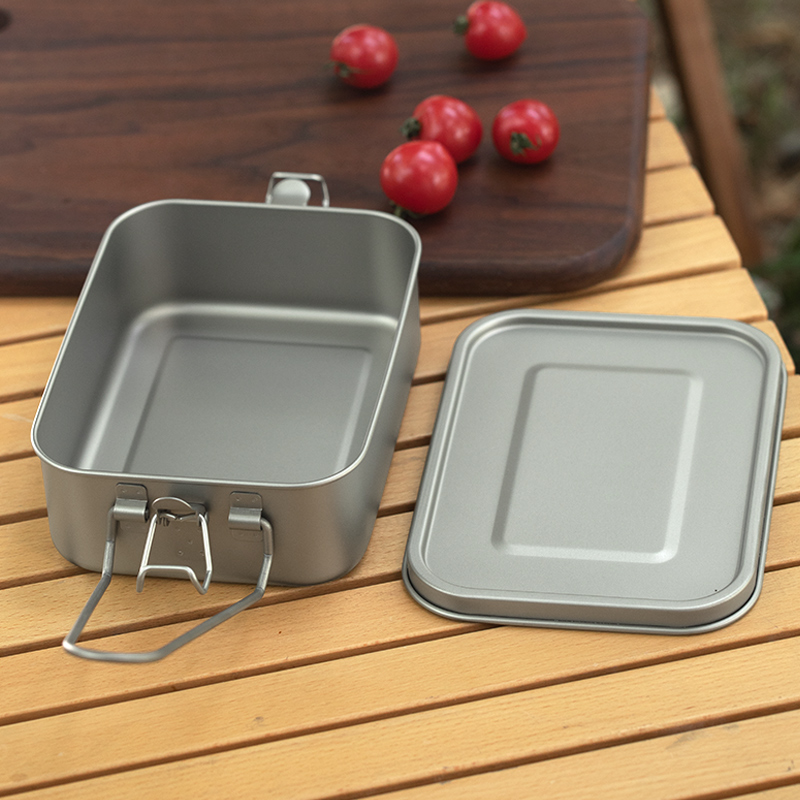 Outdoor Camping Meals - Tiartisan 1200ml tytanowy kempingowy ultralekki przenośny