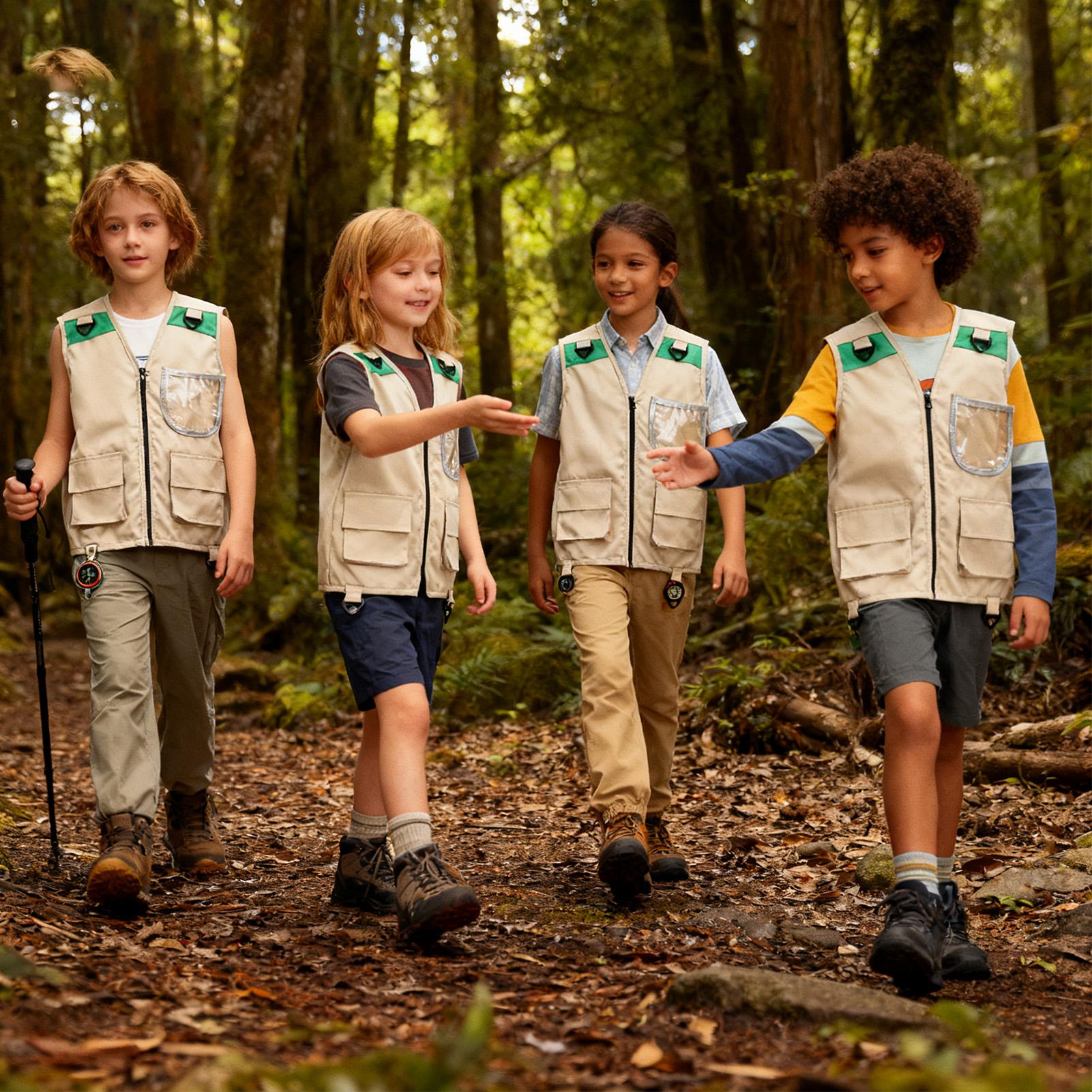 Outdoor Camping Activities For Kids - Kamizelka cargo dla dzieci, bez rękawów,