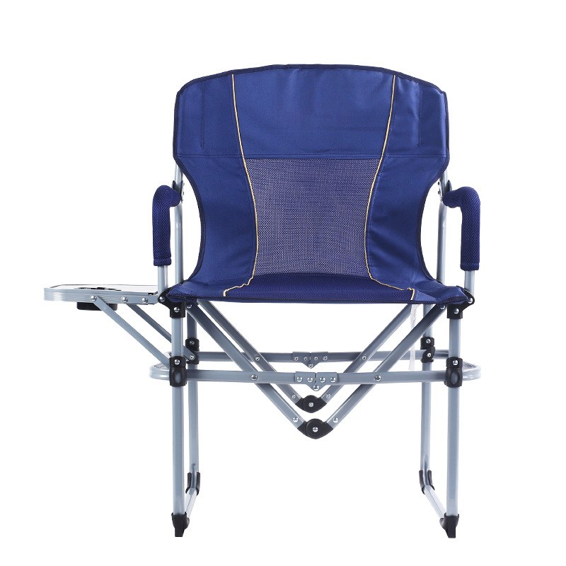 Outdoor Camping Folding Table - Składane krzesło ze stolikiem bocznym, wytrzymałe