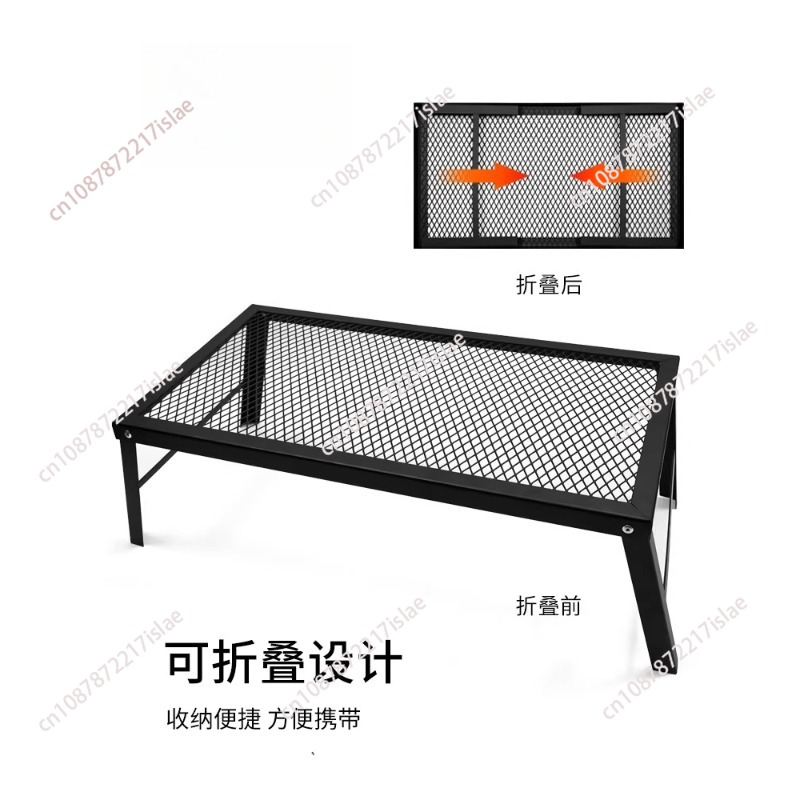 Camp Table Folding - Przenośny, ultralekki, metalowy, składany stół do