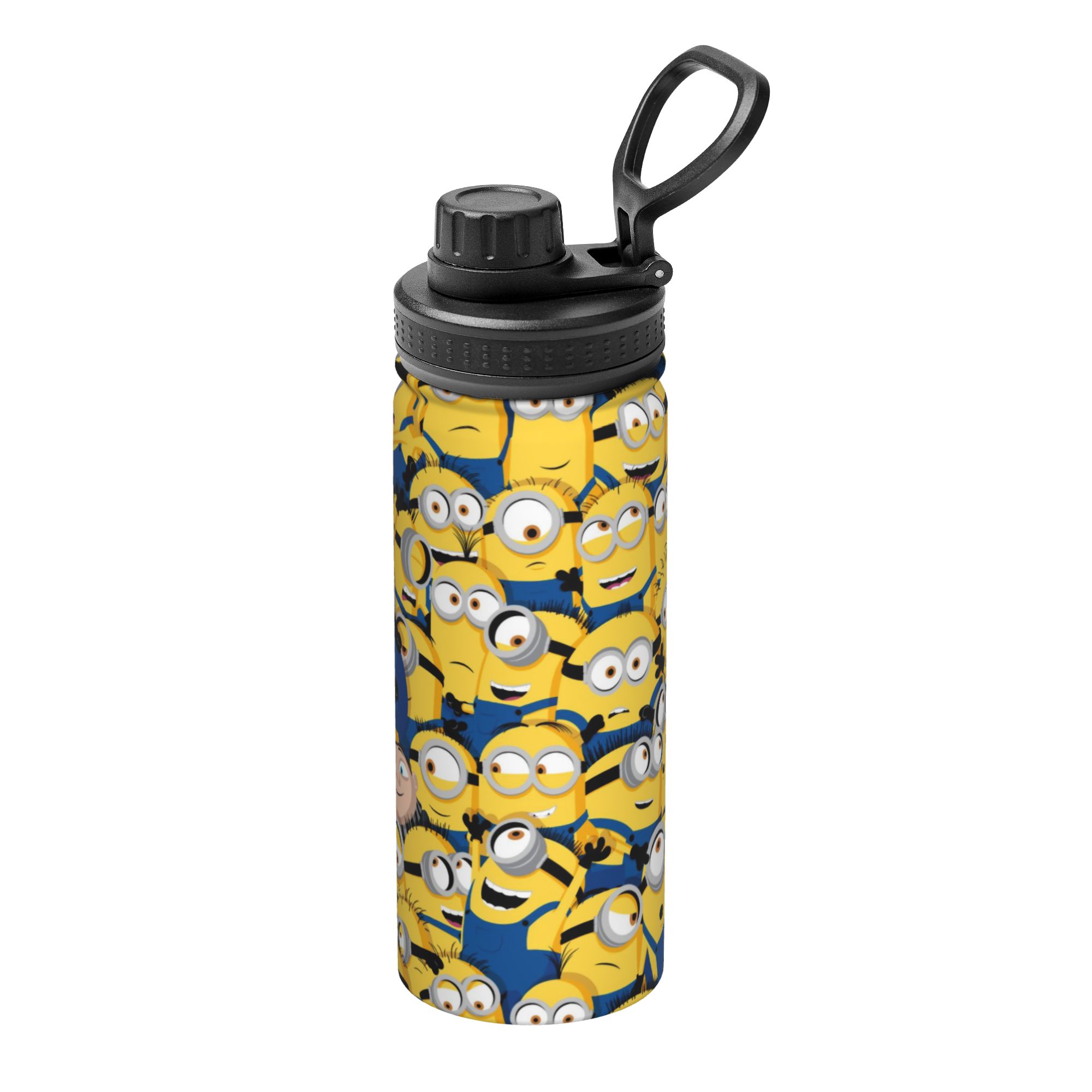 Vacuum Insulated Flask - Kreskówkowe M-Miniony 18OZ Sportowy Izolowany Termos