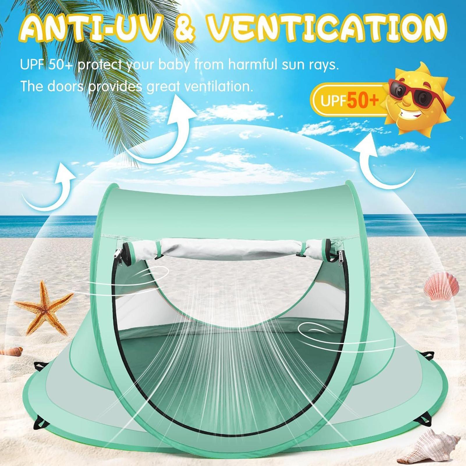 Namiot plażowy dla maluchów, n – Outdoor Camping Automatic Quick Opening Tent recenzja i cena