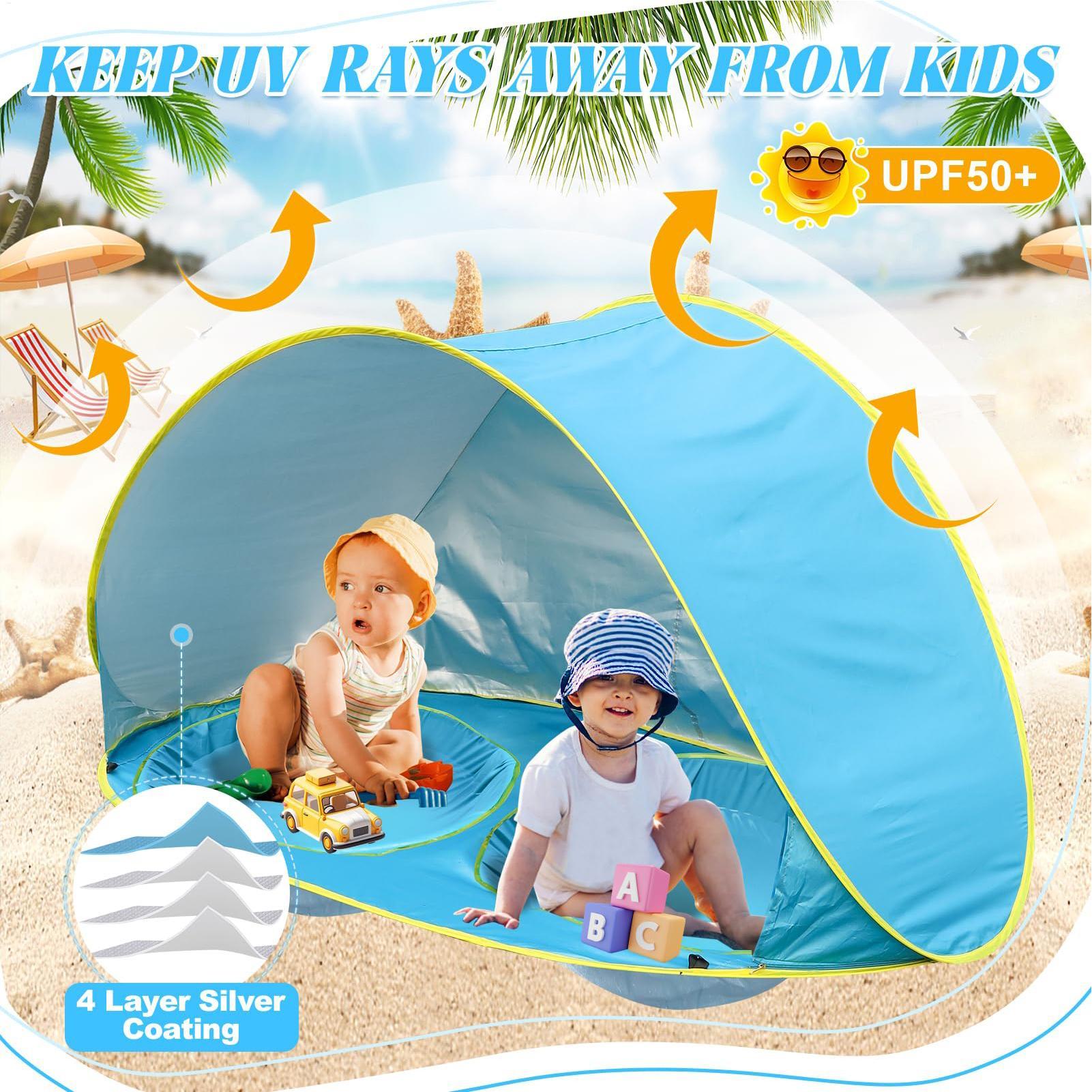 Namiot plażowy dla dzieci z ba – Outdoor Camping Automatic Quick Opening Tent recenzja i cena