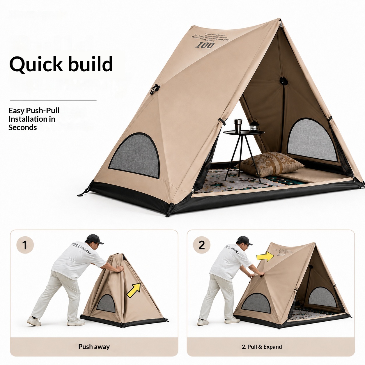 Automatyczna namiotowa trójkąt – Outdoor Camping Automatic Quick Opening Tent recenzja i cena