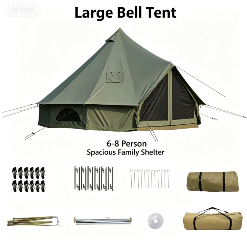 Namiot piramida z tkaniny Oxfo – Outdoor Yurt Camping recenzja i cena