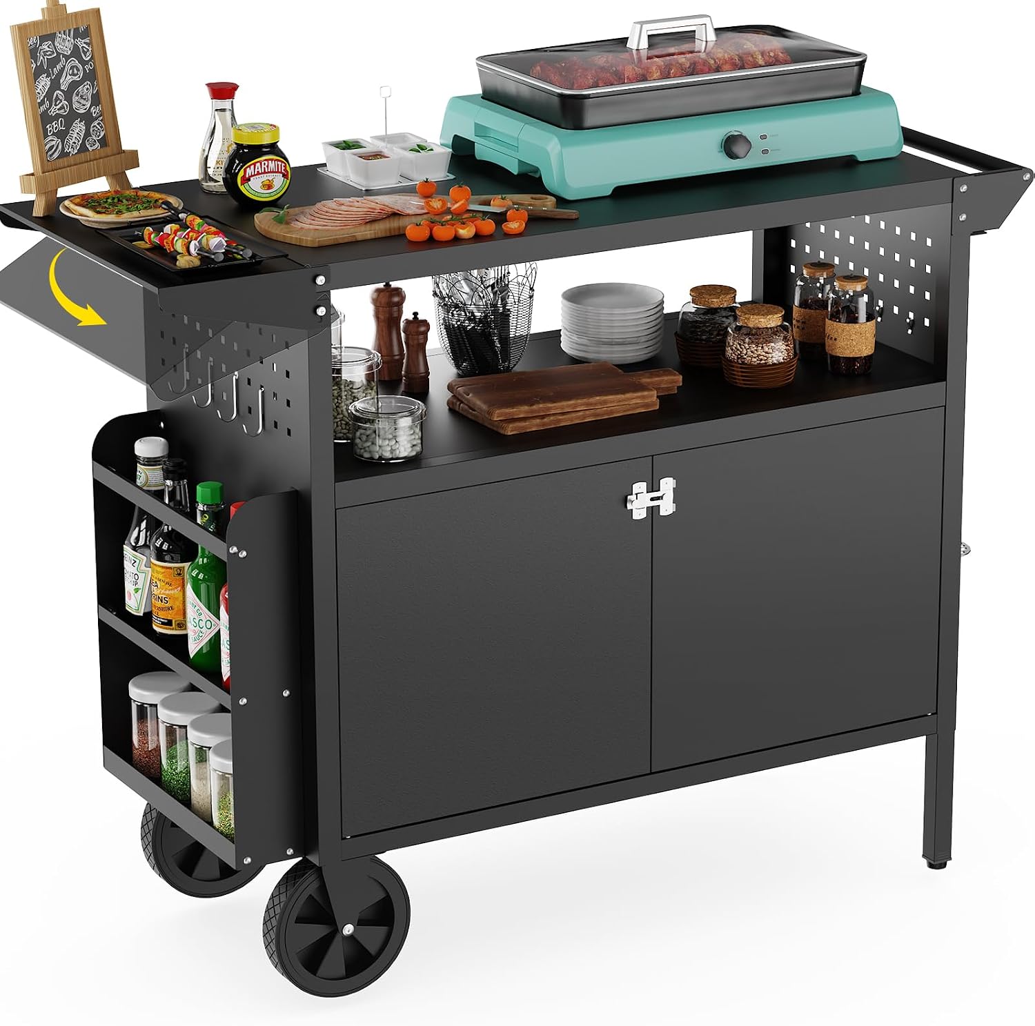 Wózek-grill zewnętrzny ze stoł – Camp Table Folding recenzja i cena