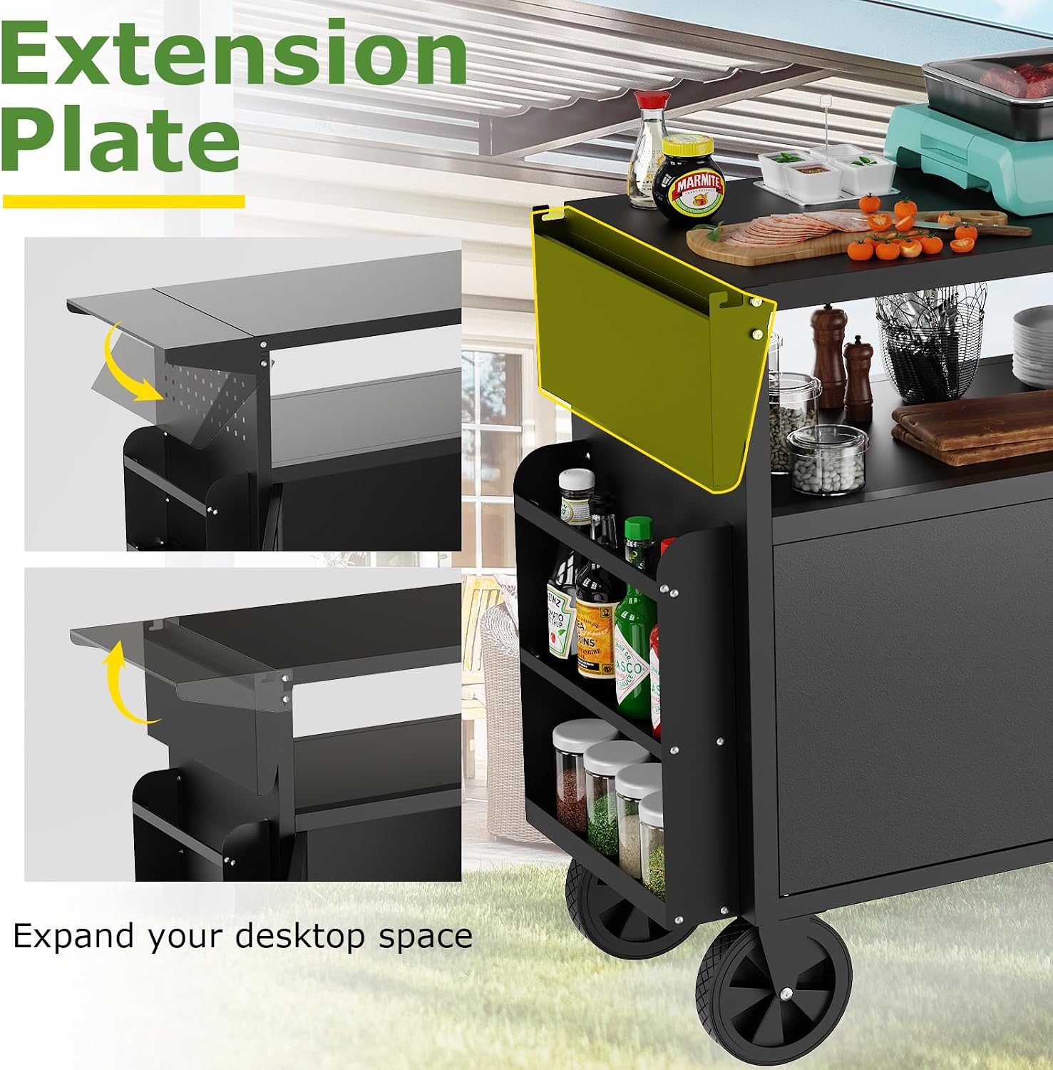 Wózek-grill zewnętrzny ze stoł – Camp Table Folding recenzja i cena