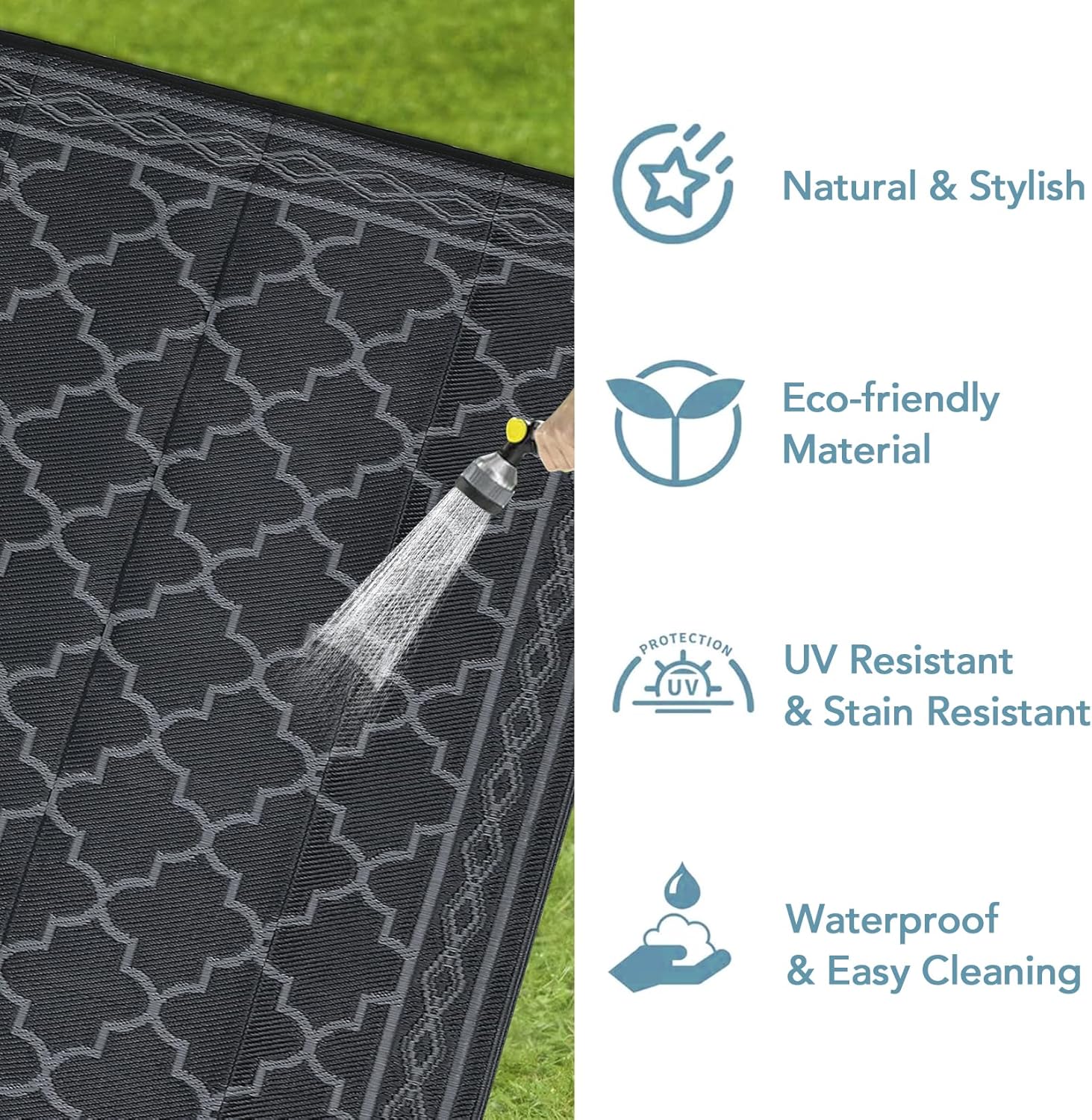 Plastikowa mata ogrodowa 8x10  – Outdoor Camping Rugs 8X10 recenzja i cena