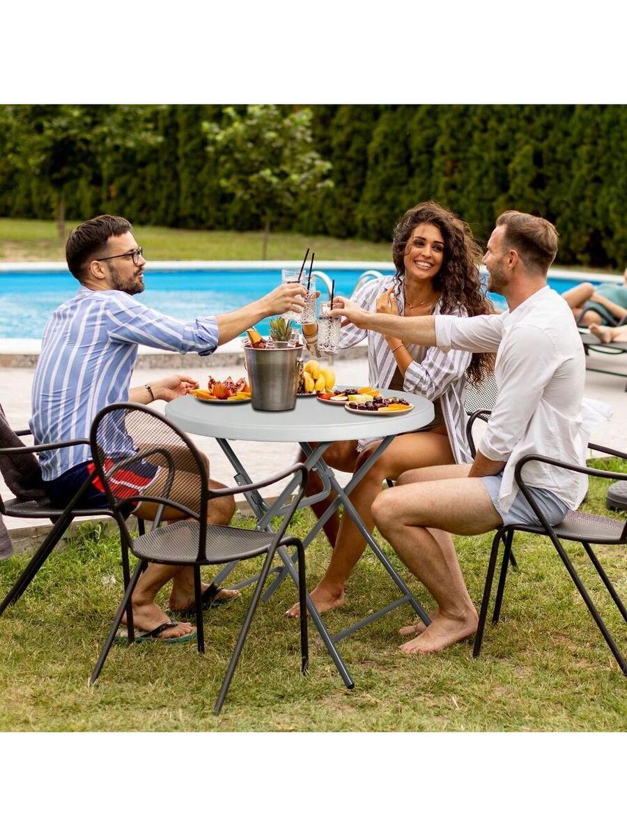 Okrągły składany stół plastiko – Camp Table Folding recenzja i cena
