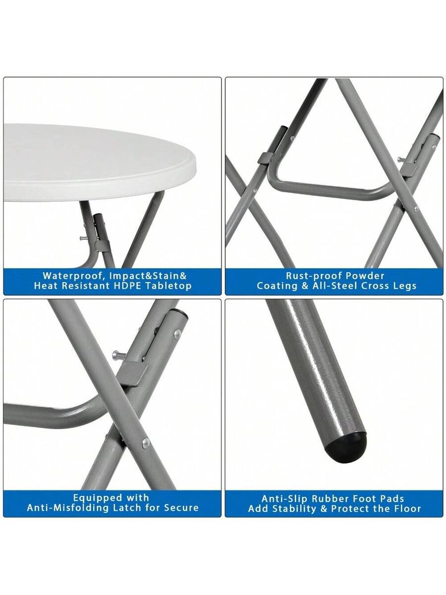 Okrągły składany stół plastiko – Camp Table Folding recenzja i cena