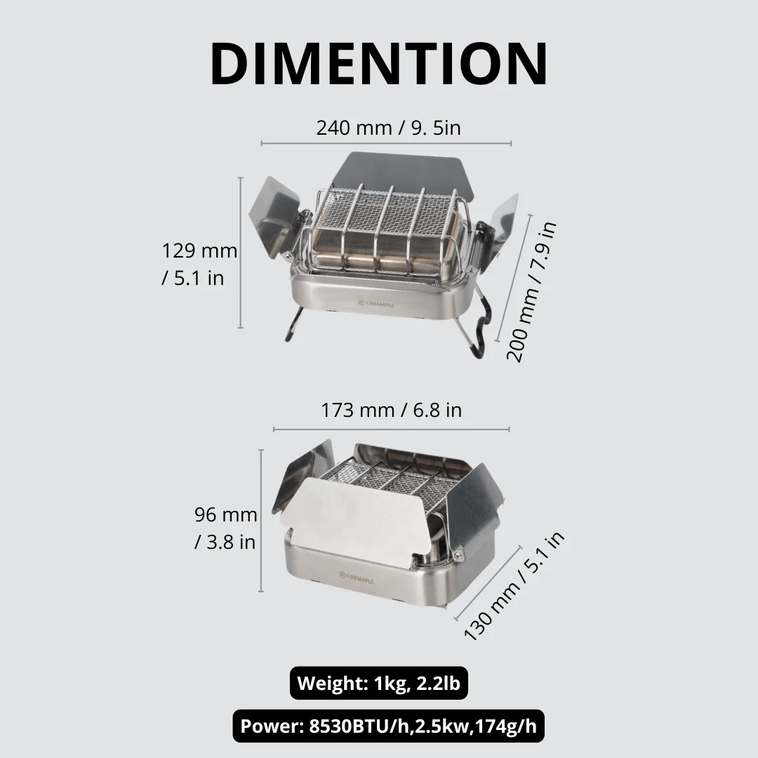 Fire-Maple Sunflower X gazowa  – Outdoor Camping Gas Heater recenzja i cena