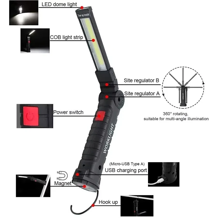 Akumulatorowa magnetyczna lamp – Outdoor Camping Lantern recenzja i cena