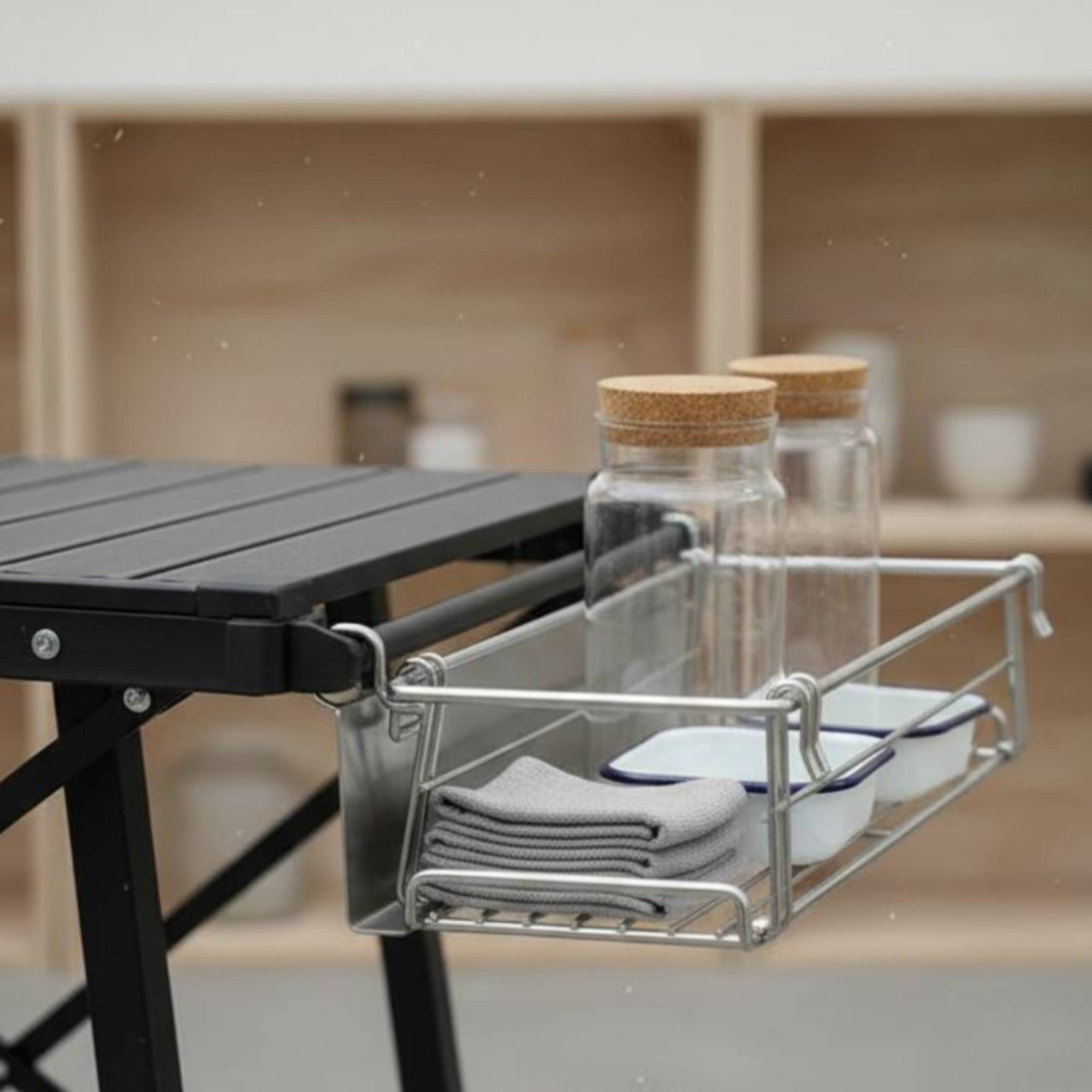 Koszyk do przechowywania przy  – Camp Table Folding recenzja i cena