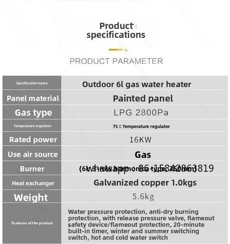 Nagrzewnica gazowa do wody na  – Outdoor Camping Gas Heater recenzja i cena
