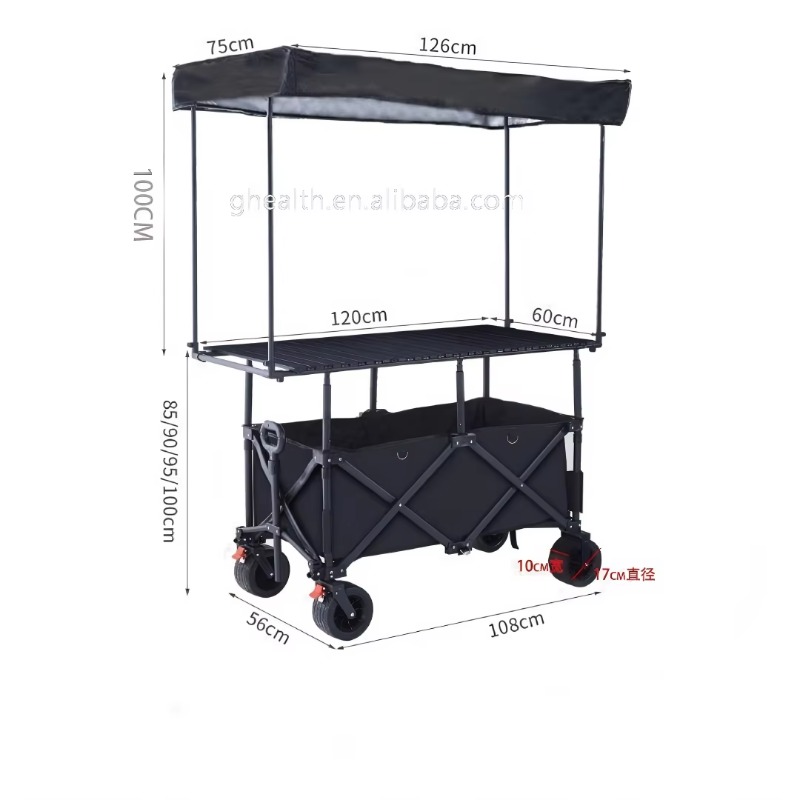 Składany stalowy wózek stołowy – Camp Table Folding recenzja i cena