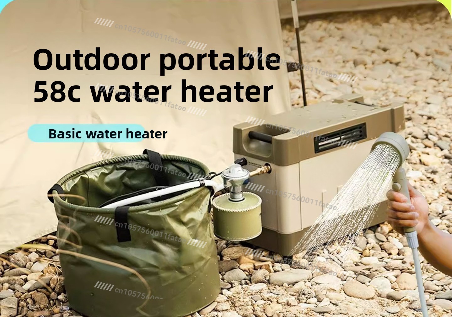 Przenośny podgrzewacz wody na  – Outdoor Camping Gas Heater recenzja i cena