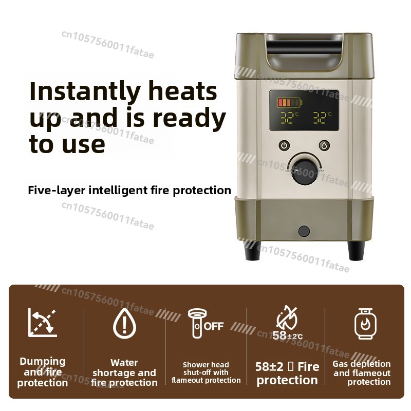 Przenośny podgrzewacz wody na  – Outdoor Camping Gas Heater recenzja i cena