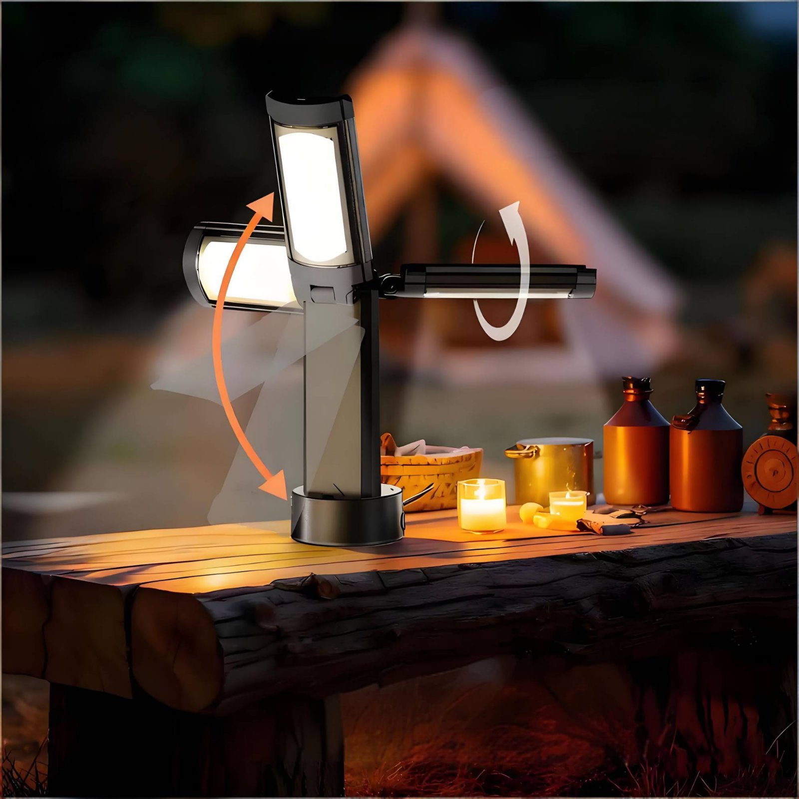 Teleskopowa lampa do namiotu z – Outdoor Camping Lights recenzja i cena