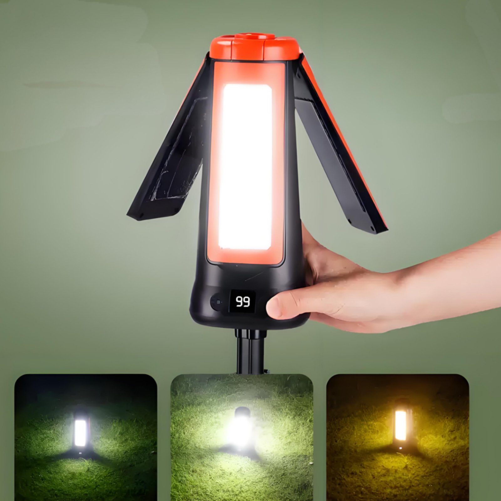 Teleskopowa lampa do namiotu z – Outdoor Camping Lights recenzja i cena