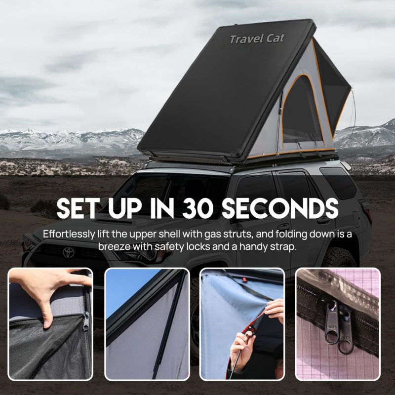 Namiot dachowy na kemping, alu – Outdoor Camping Automatic Quick Opening Tent recenzja i cena