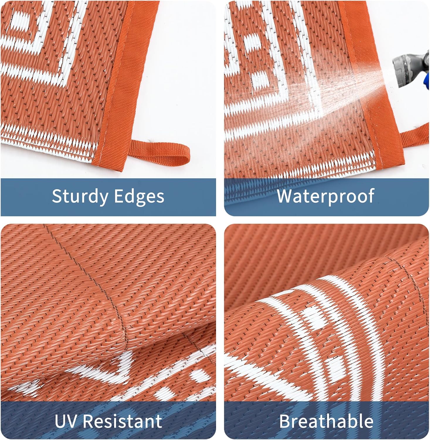 Wodoodporny, dwustronny plasti – Outdoor Camping Rugs 8X10 recenzja i cena